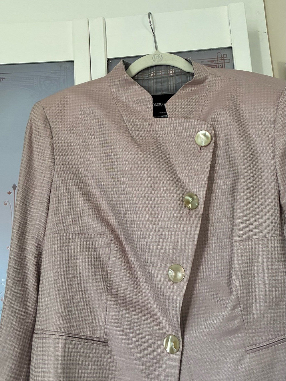 Giorgio Armani Blazer Jacket in Light Mauve
